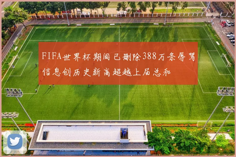 FIFA世界杯期间已删除388万条辱骂信息创历史新高超越上届总和